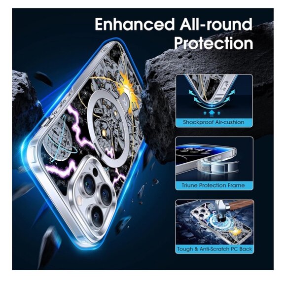 iPhone 14 Pro Max 6.7" Case Future Soldier CASEKOO X ZHC with MagSafe Stand AD3 - Picture 4 of 8